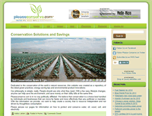Tablet Screenshot of pleaseconserve.com